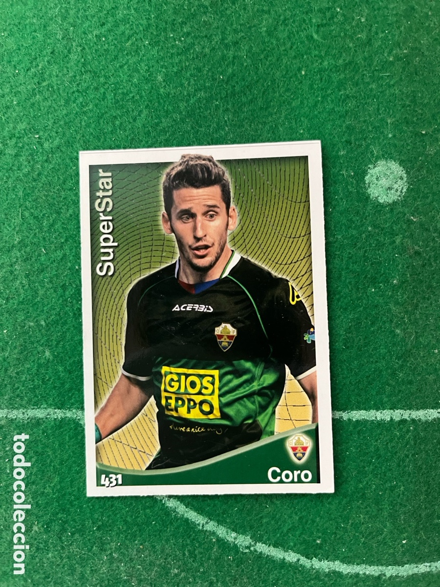 Cromos de f&uacute;tbol: 431 CORO ELCHE LAS FICHAS DE LA LIGA 2014 2015 MUNDICROMO SUPERSTAR