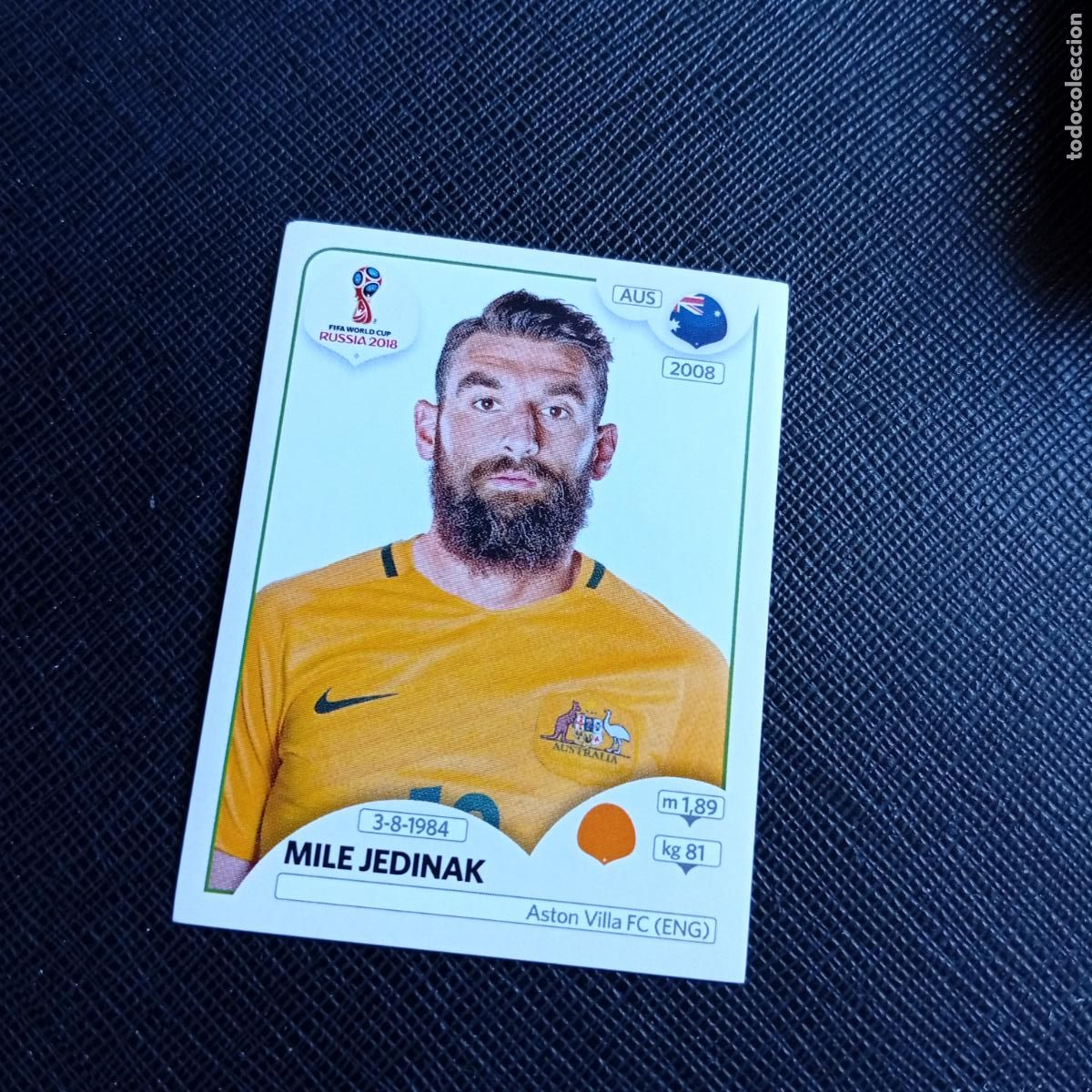 Football Stickers: 224 MILE JEDINAK AUSTRALIA PANINI MUNDIAL RUSIA 2018 CROMO FUTBOL 18 - SIN PEGAR - /CJ2