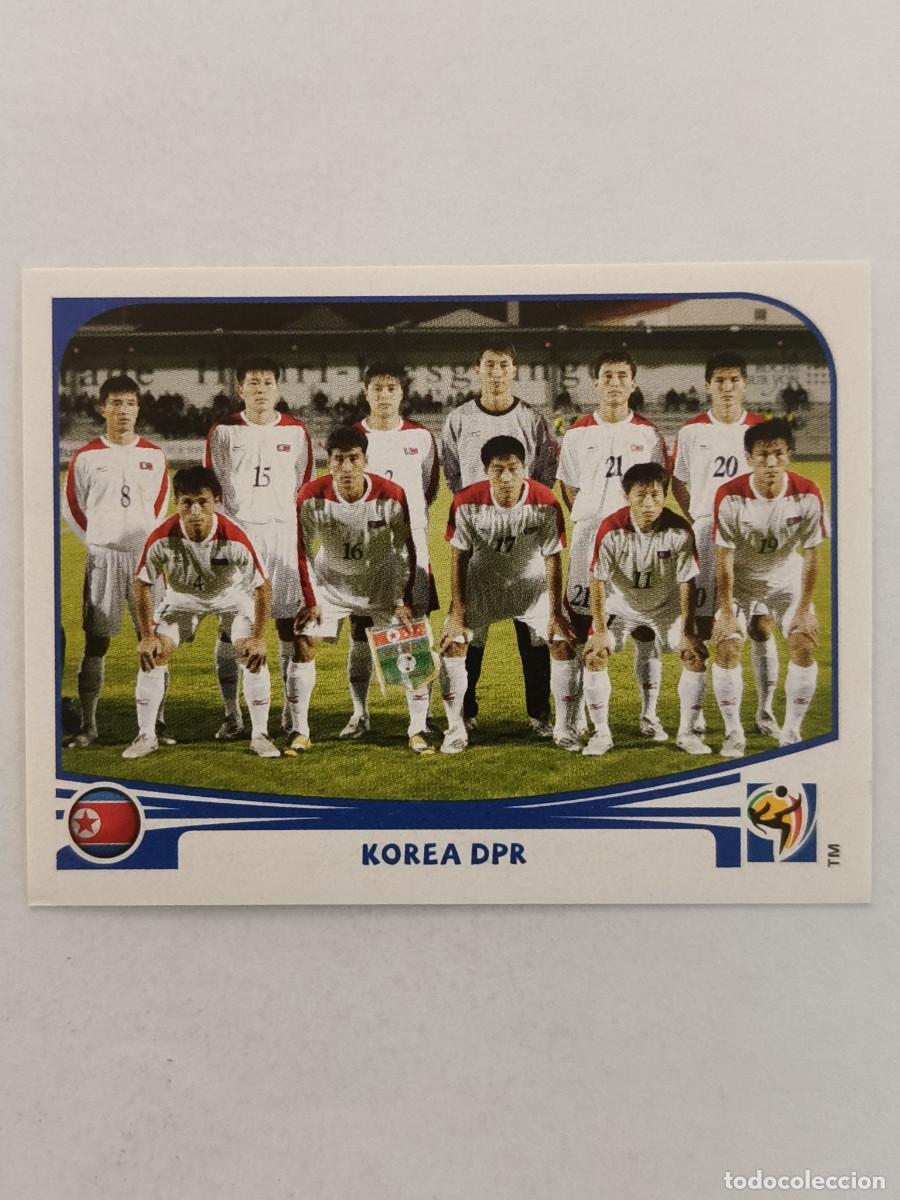 Football Stickers: #505 ALINEACION (COREA DEL NORTE) MUNDIAL SUDAFRICA 2010 PANINI
