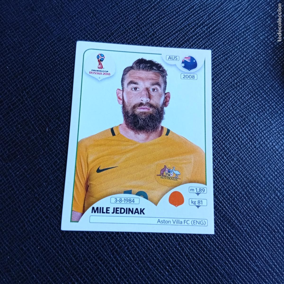 Football Stickers: 224 MILE JEDINAK AUSTRALIA PANINI MUNDIAL RUSIA 2018 CROMO FUTBOL 18 - SIN PEGAR - /CJ2 .