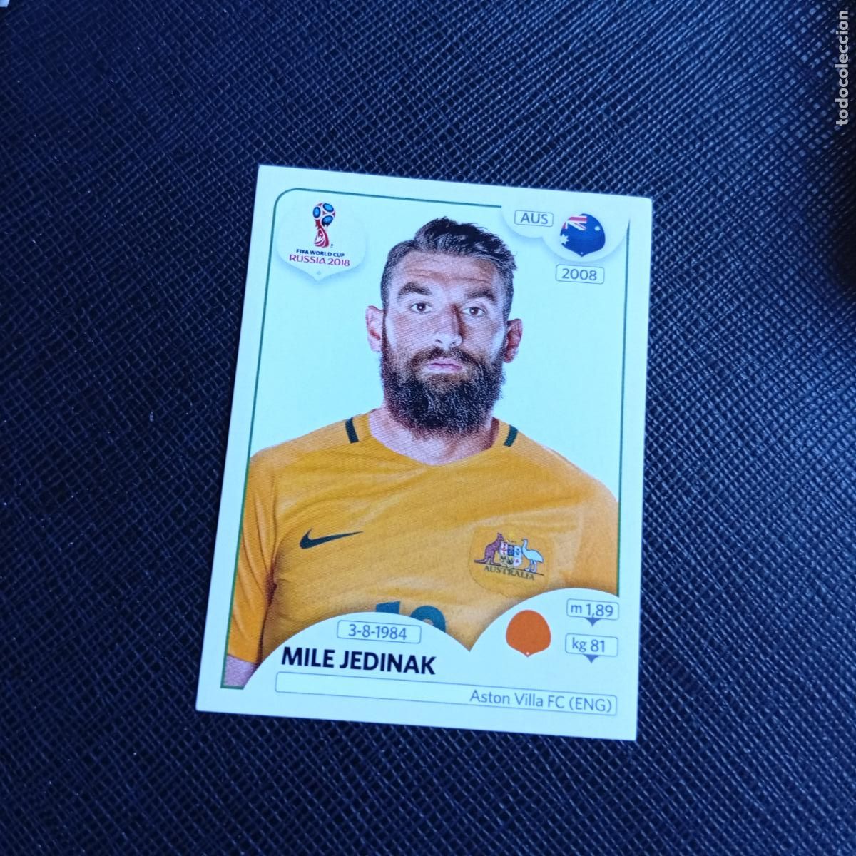 Football Stickers: 224 MILE JEDINAK AUSTRALIA PANINI MUNDIAL RUSIA 2018 CROMO FUTBOL 18 - SIN PEGAR - /CJ2 ..