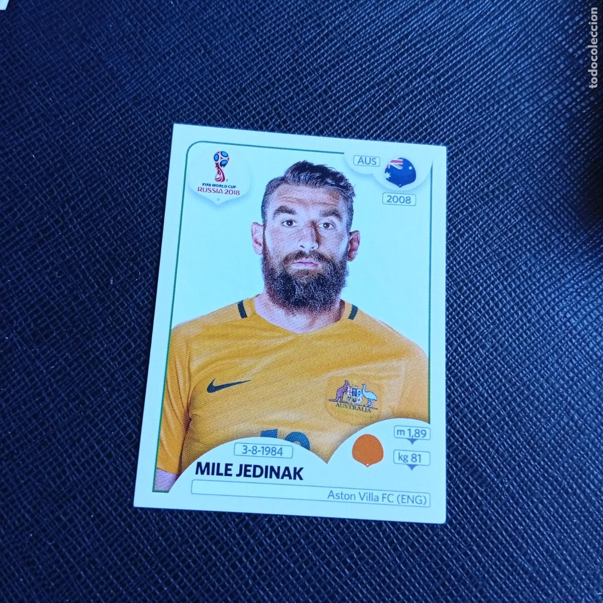 Football Stickers: 224 MILE JEDINAK AUSTRALIA PANINI MUNDIAL RUSIA 2018 CROMO FUTBOL 18 - SIN PEGAR - /CJ2 ...