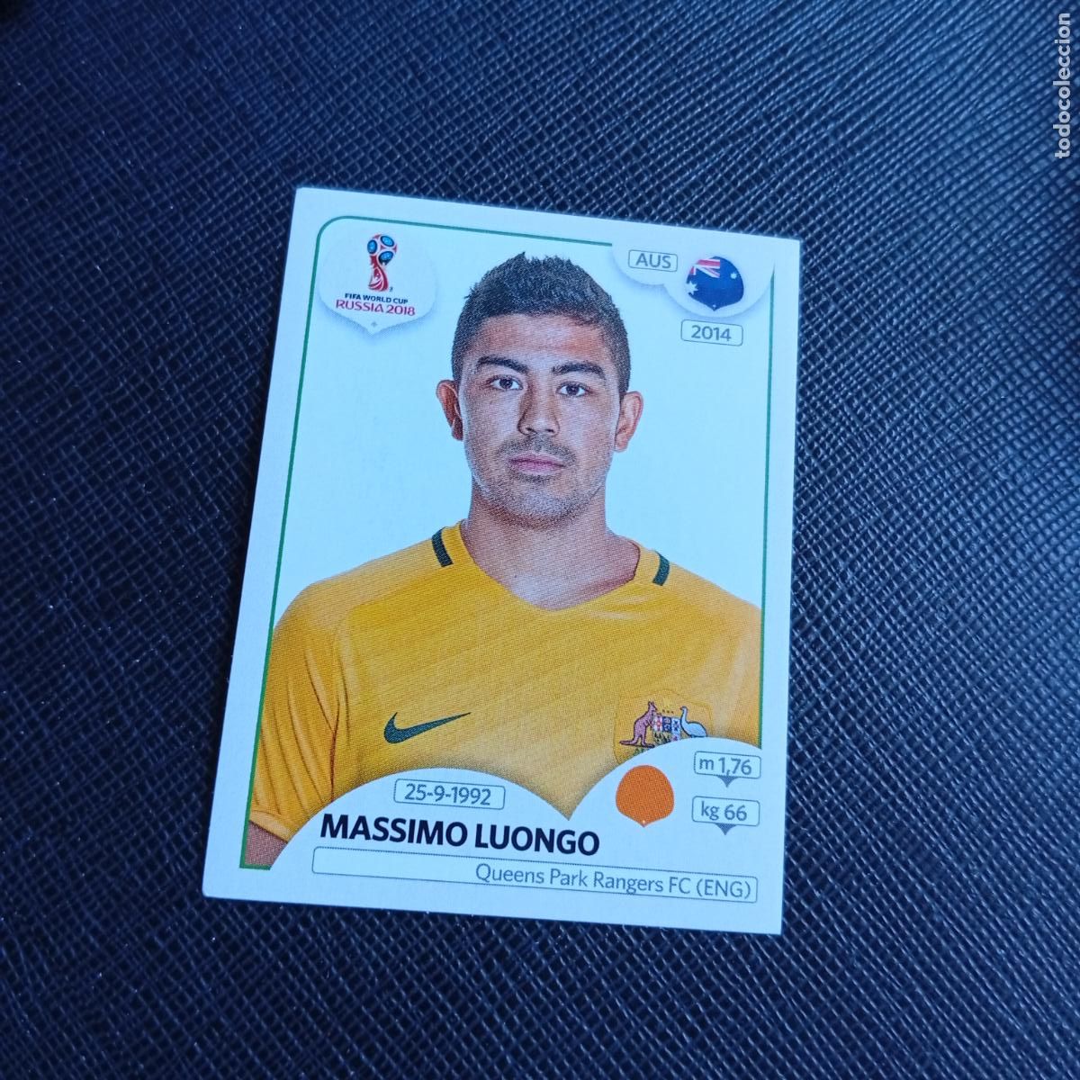 Cromos de f&uacute;tbol: 225 LUONGO AUSTRALIA PANINI MUNDIAL RUSIA 2018 CROMO FUTBOL 18 - SIN PEGAR - /CJ2