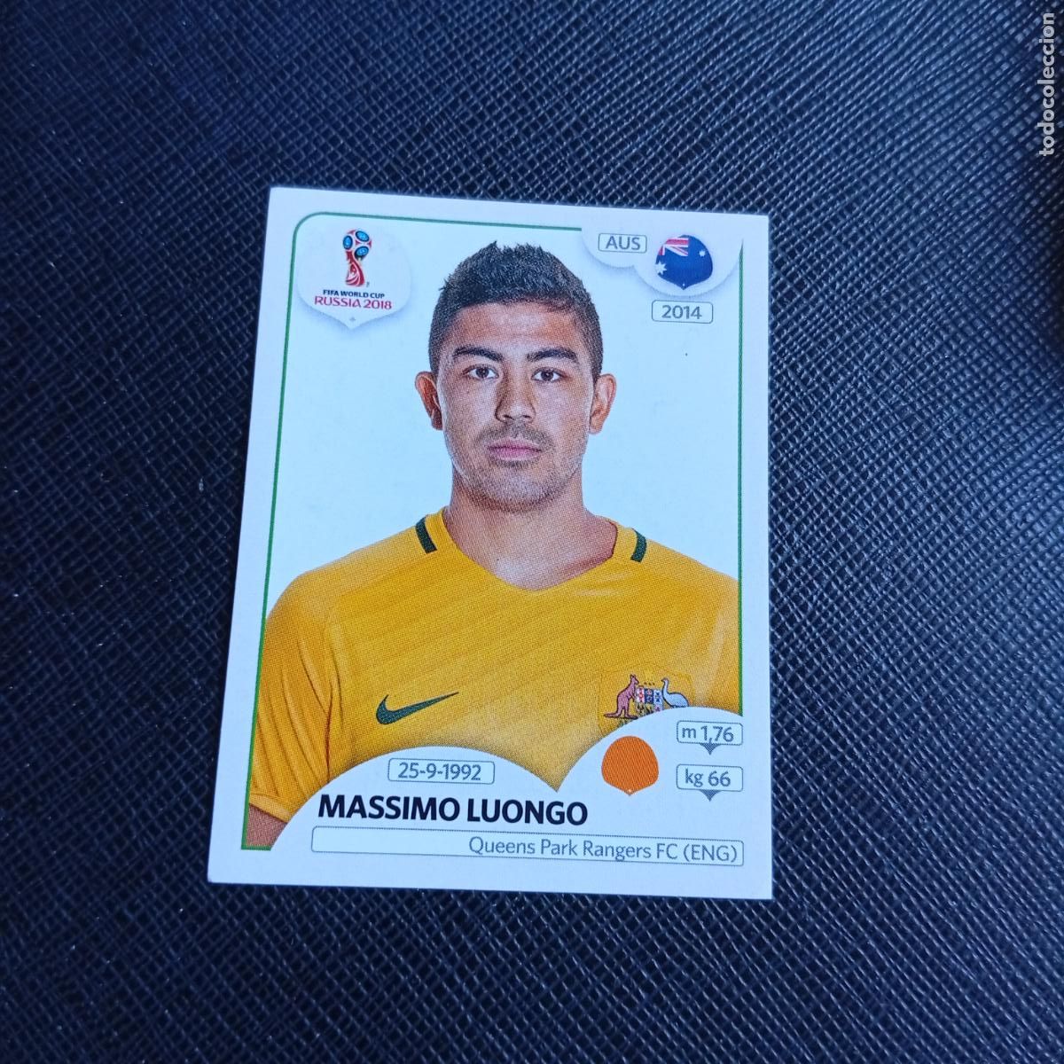 Cromos de f&uacute;tbol: 225 LUONGO AUSTRALIA PANINI MUNDIAL RUSIA 2018 CROMO FUTBOL 18 - SIN PEGAR - /CJ2