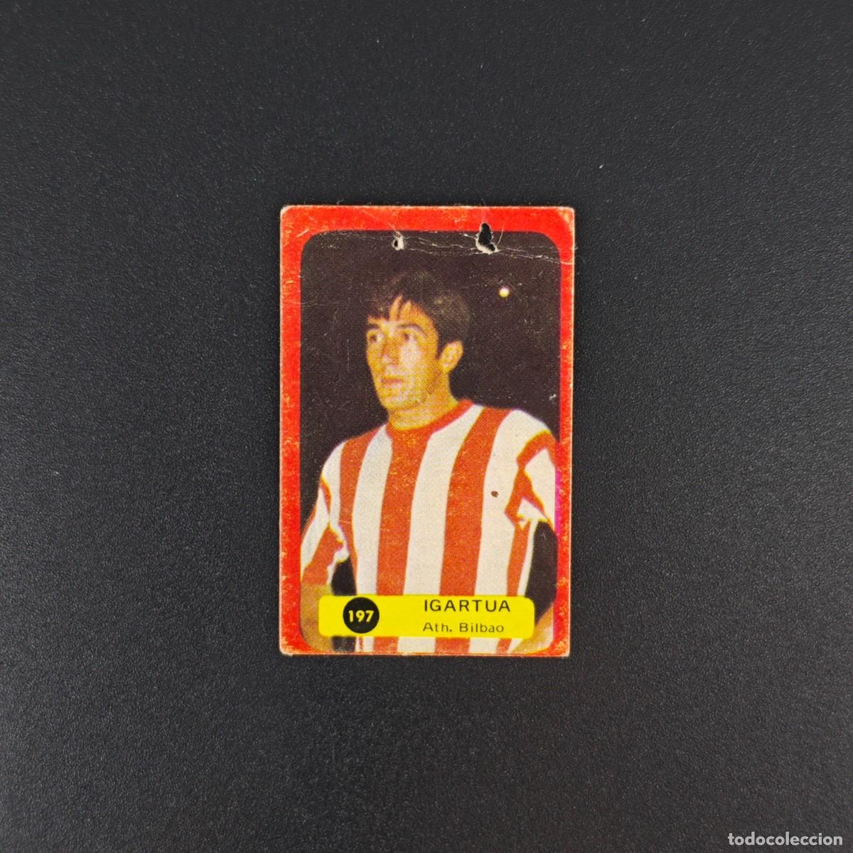 Cromos de f&uacute;tbol: CROMO DE FUTBOL GRAFIMUR SOLANO 75 76 1975 1976 IGARTUA 197 ATHLETIC BILBAO DESPEGADO LEER RA1026