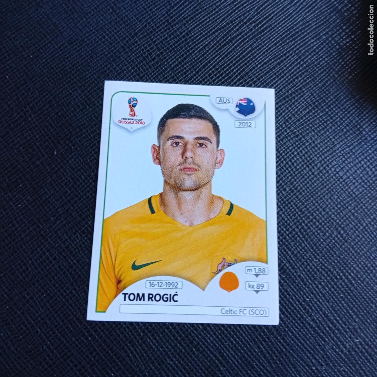 Cromos de f&uacute;tbol: 227 TOM ROGIC AUSTRALIA PANINI MUNDIAL RUSIA 2018 CROMO FUTBOL 18 - SIN PEGAR - /CJ2
