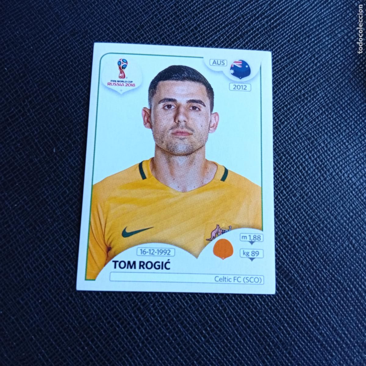Cromos de f&uacute;tbol: 227 TOM ROGIC AUSTRALIA PANINI MUNDIAL RUSIA 2018 CROMO FUTBOL 18 - SIN PEGAR - /CJ2