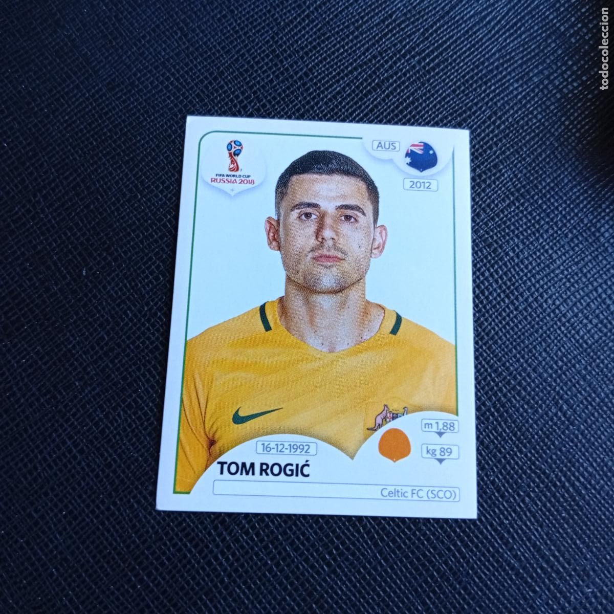 Cromos de f&uacute;tbol: 227 TOM ROGIC AUSTRALIA PANINI MUNDIAL RUSIA 2018 CROMO FUTBOL 18 - SIN PEGAR - /CJ2