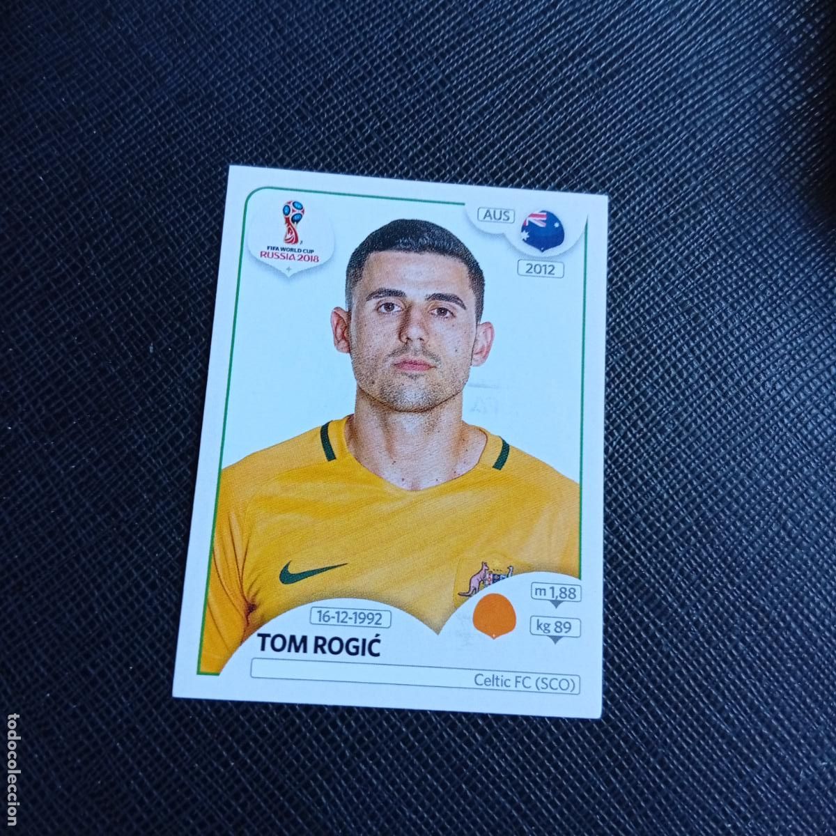 Cromos de f&uacute;tbol: 227 TOM ROGIC AUSTRALIA PANINI MUNDIAL RUSIA 2018 CROMO FUTBOL 18 - SIN PEGAR - /CJ2 .