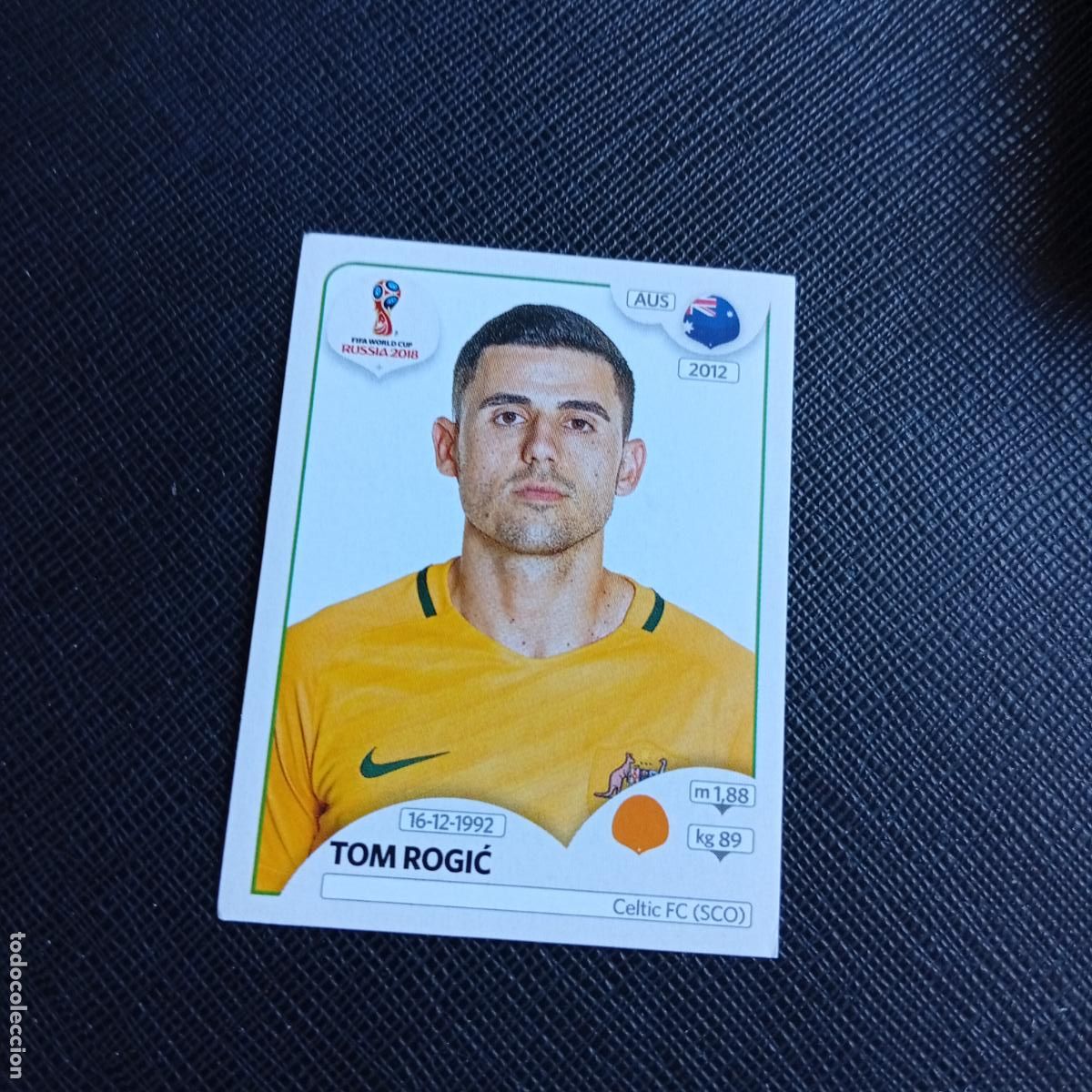Cromos de f&uacute;tbol: 227 TOM ROGIC AUSTRALIA PANINI MUNDIAL RUSIA 2018 CROMO FUTBOL 18 - SIN PEGAR - /CJ2 .