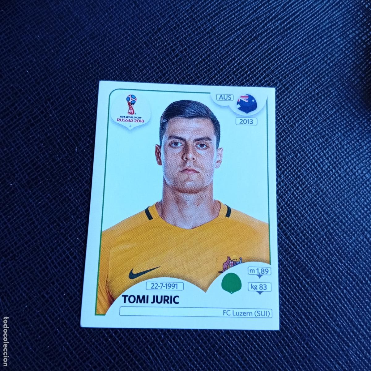 Cromos de f&uacute;tbol: 230 TOMI JURIC AUSTRALIA PANINI MUNDIAL RUSIA 2018 CROMO FUTBOL 18 - SIN PEGAR - /CJ2