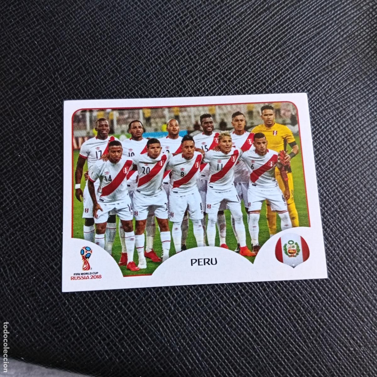Cromos de f&uacute;tbol: 233 ALINEACION PERU PANINI MUNDIAL RUSIA 2018 CROMO FUTBOL 18 - SIN PEGAR - /CJ2