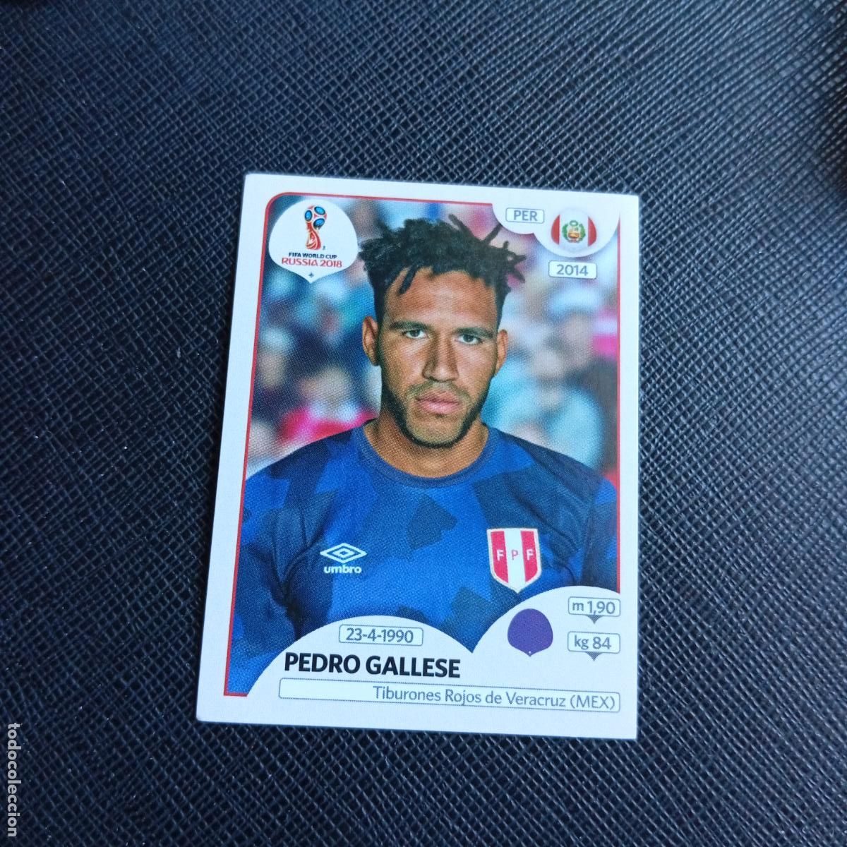 Cromos de Futebol: 234 PEDRO GALLASE PERU PANINI MUNDIAL RUSIA 2018 CROMO FUTBOL 18 - SIN PEGAR - /CJ2 .