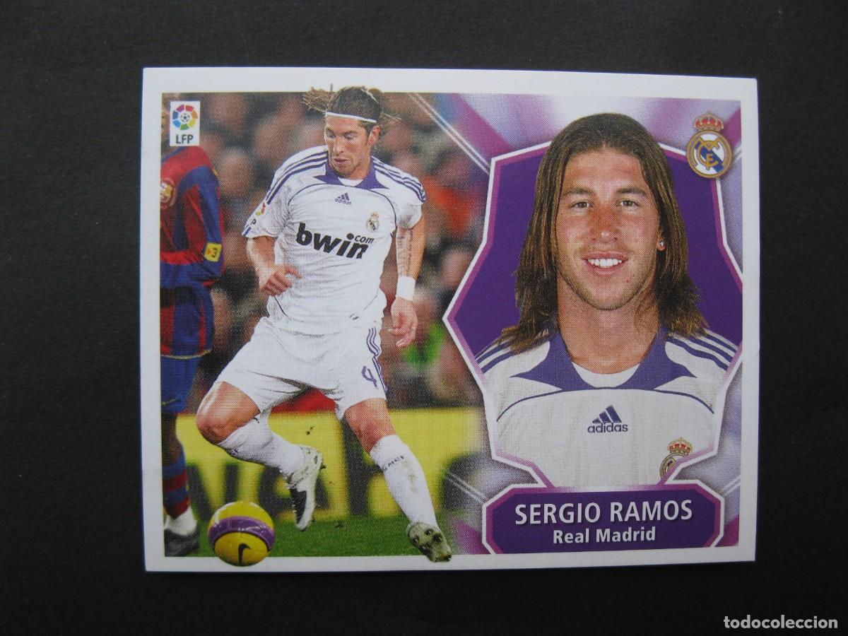 Fu&szlig;ball-Sticker: SERGIO RAMOS (REAL MADRID) - CAMPEONATO DE LIGA 08/09 - EDICIONES ESTE - NUNCA PEGADO.