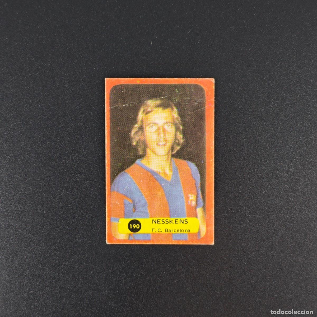 Cromos de f&uacute;tbol: CROMO DE FUTBOL GRAFIMUR SOLANO 75 76 1975 1976 NESSKENS 190 BARCELONA DESPEGADO RA1026