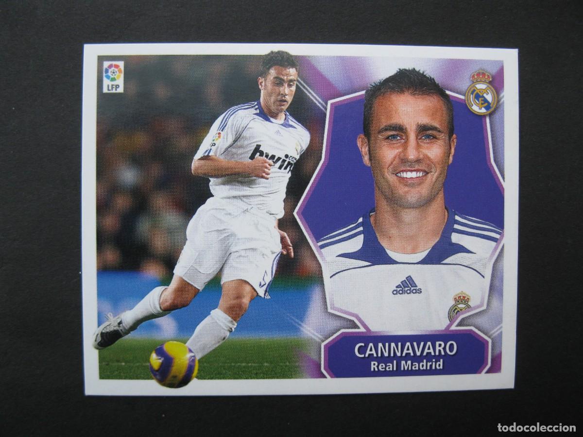 Cromos de f&uacute;tbol: CANNAVARO (REAL MADRID) - CAMPEONATO DE LIGA 08/09 - EDICIONES ESTE - NUNCA PEGADO.