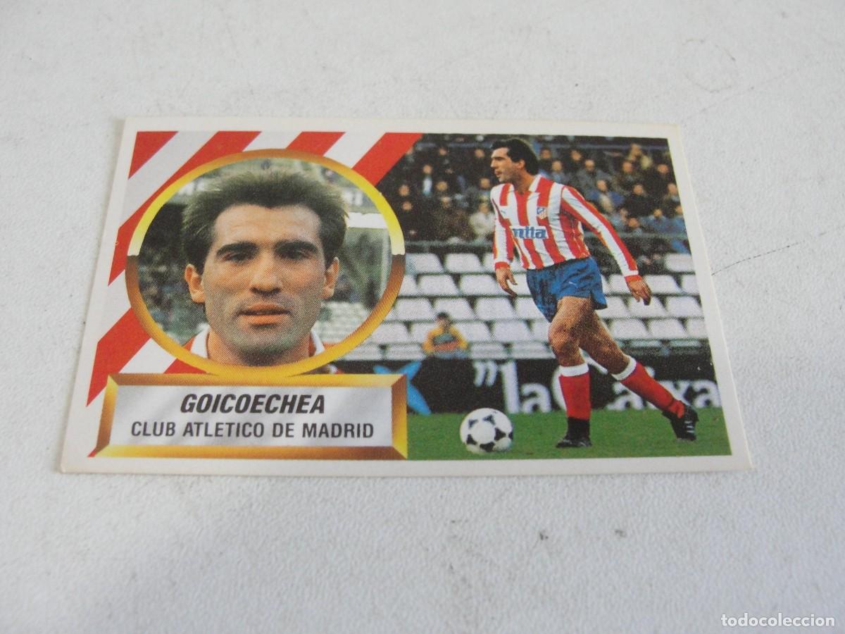 Cromos de f&uacute;tbol: liga este 88 89 - atl&eacute;tico madrid n&ordm; 7 - goicoechea sin asterisco - NUNCA PEGADO