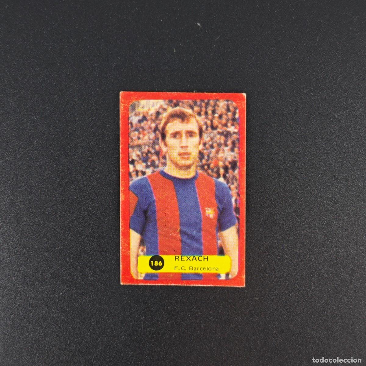 Cromos de f&uacute;tbol: CROMO DE FUTBOL GRAFIMUR SOLANO 75 76 1975 1976 REXACH 186 BARCELONA DESPEGADO RA1026