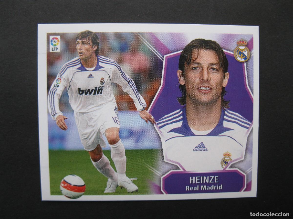 Cromos de f&uacute;tbol: HEINZE (REAL MADRID) - CAMPEONATO DE LIGA 08/09 - EDICIONES ESTE - NUNCA PEGADO.
