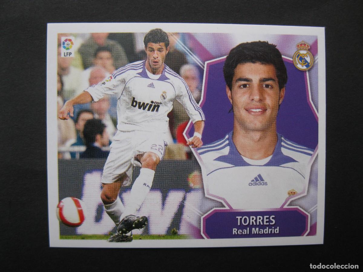 Cromos de f&uacute;tbol: TORRES (REAL MADRID) - CAMPEONATO DE LIGA 08/09 - EDICIONES ESTE - NUNCA PEGADO.