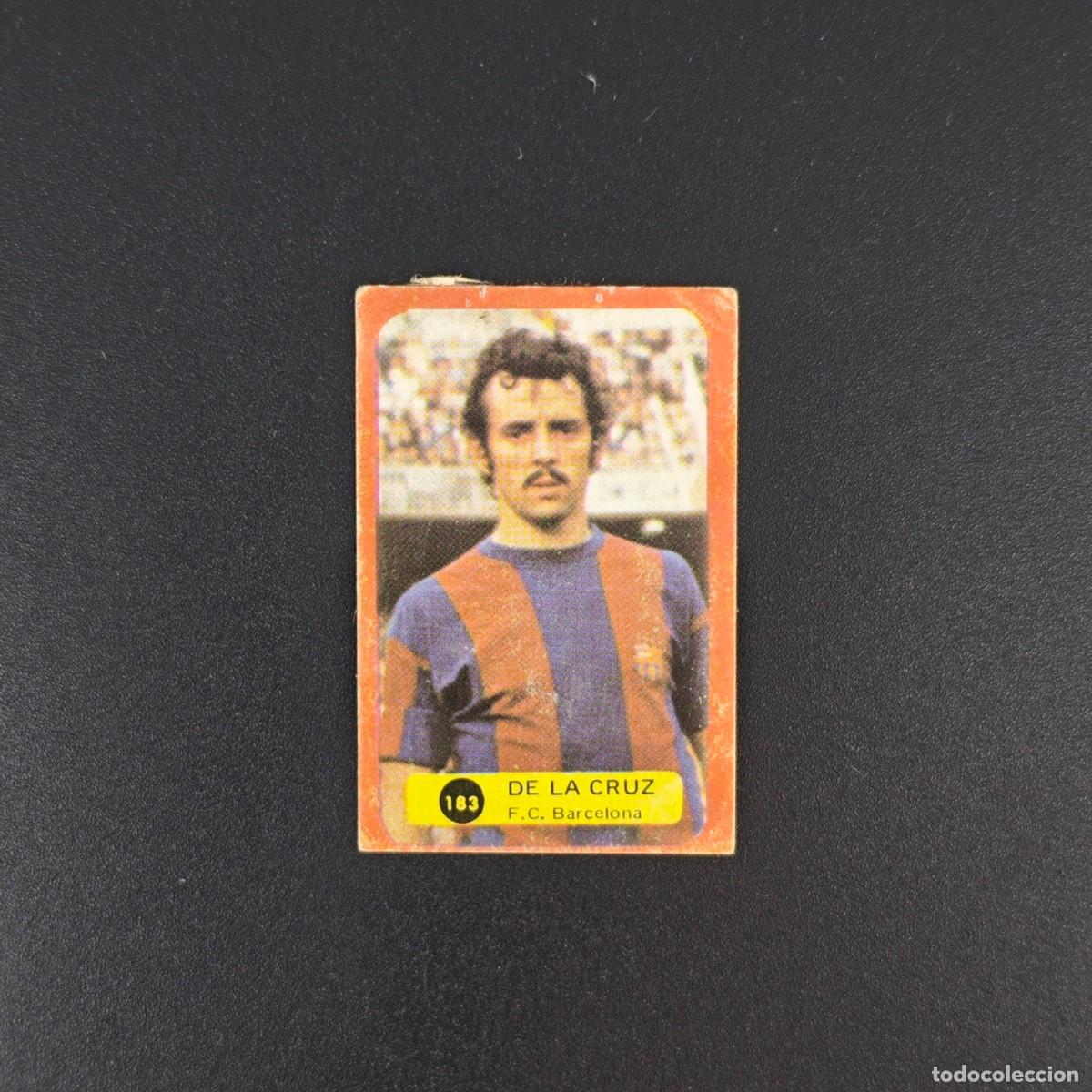 Fu&szlig;ball-Sticker: CROMO DE FUTBOL GRAFIMUR SOLANO 75 76 1975 1976 DE LA CRUZ 183 BARCELONA DESPEGADO RA1026