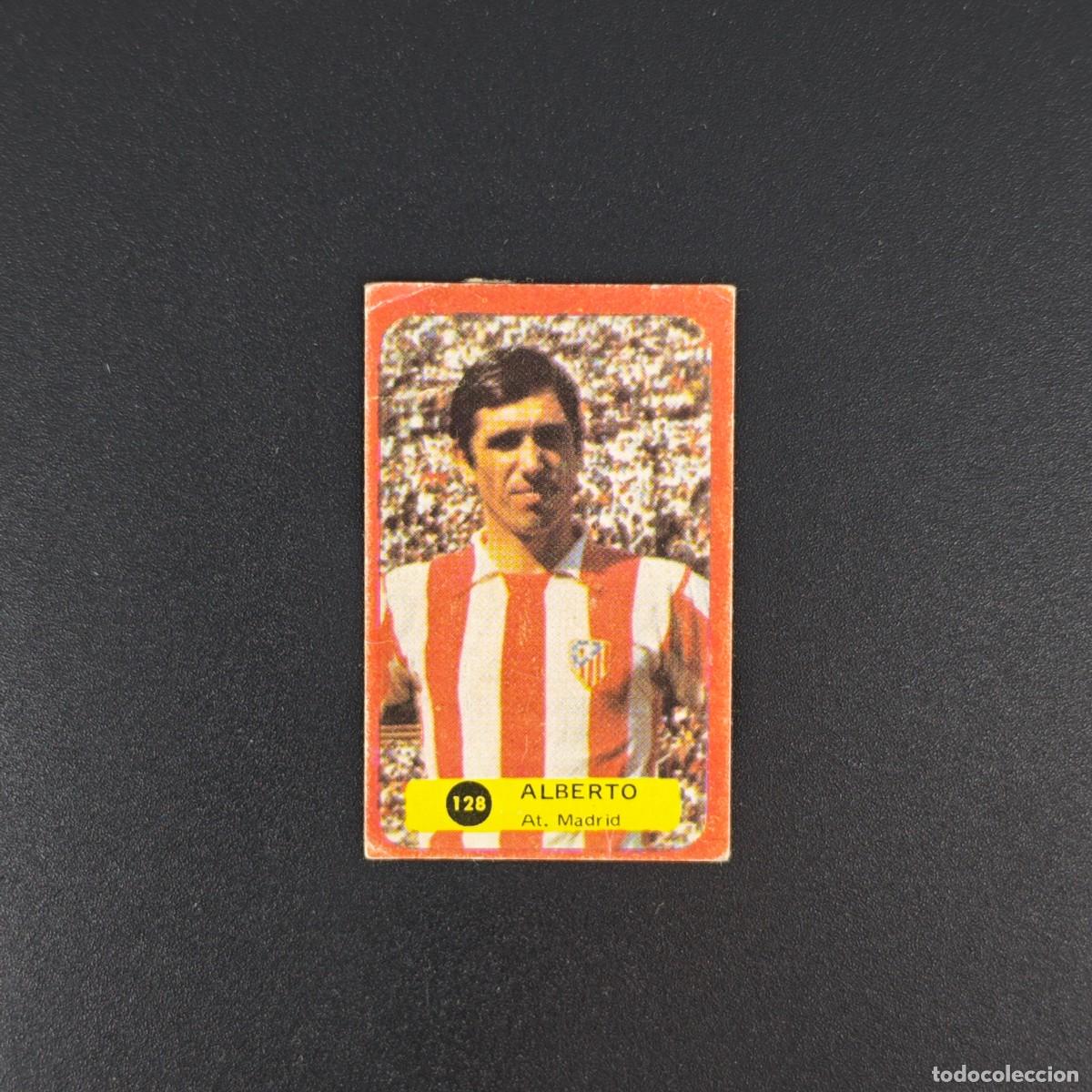Cromos de f&uacute;tbol: CROMO DE FUTBOL GRAFIMUR SOLANO 75 76 1975 1976 ALBERTO 128 ATLETICO MADRID DESPEGADO RA1026