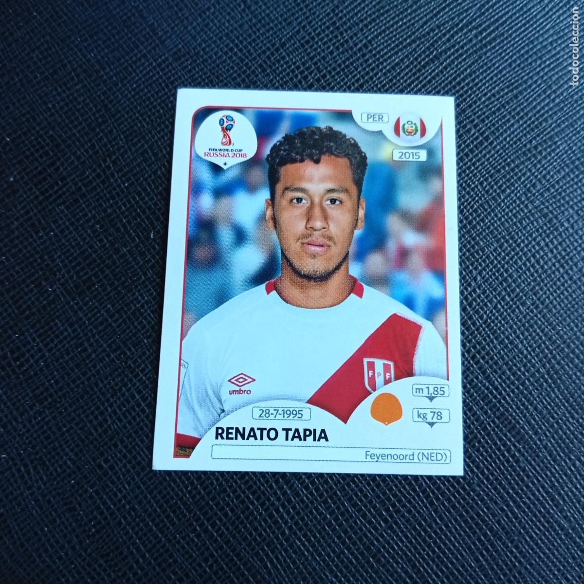 Cromos de f&uacute;tbol: 243 REANTO TAPIA PERU PANINI MUNDIAL RUSIA 2018 CROMO FUTBOL 18 - SIN PEGAR - /CJ2 .