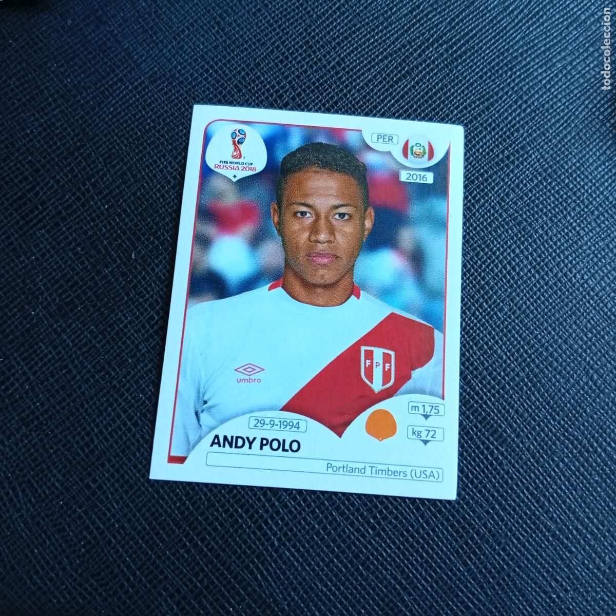 Cromos de f&uacute;tbol: 244 ANDY POLO PERU PANINI MUNDIAL RUSIA 2018 CROMO FUTBOL 18 - SIN PEGAR - /CJ2