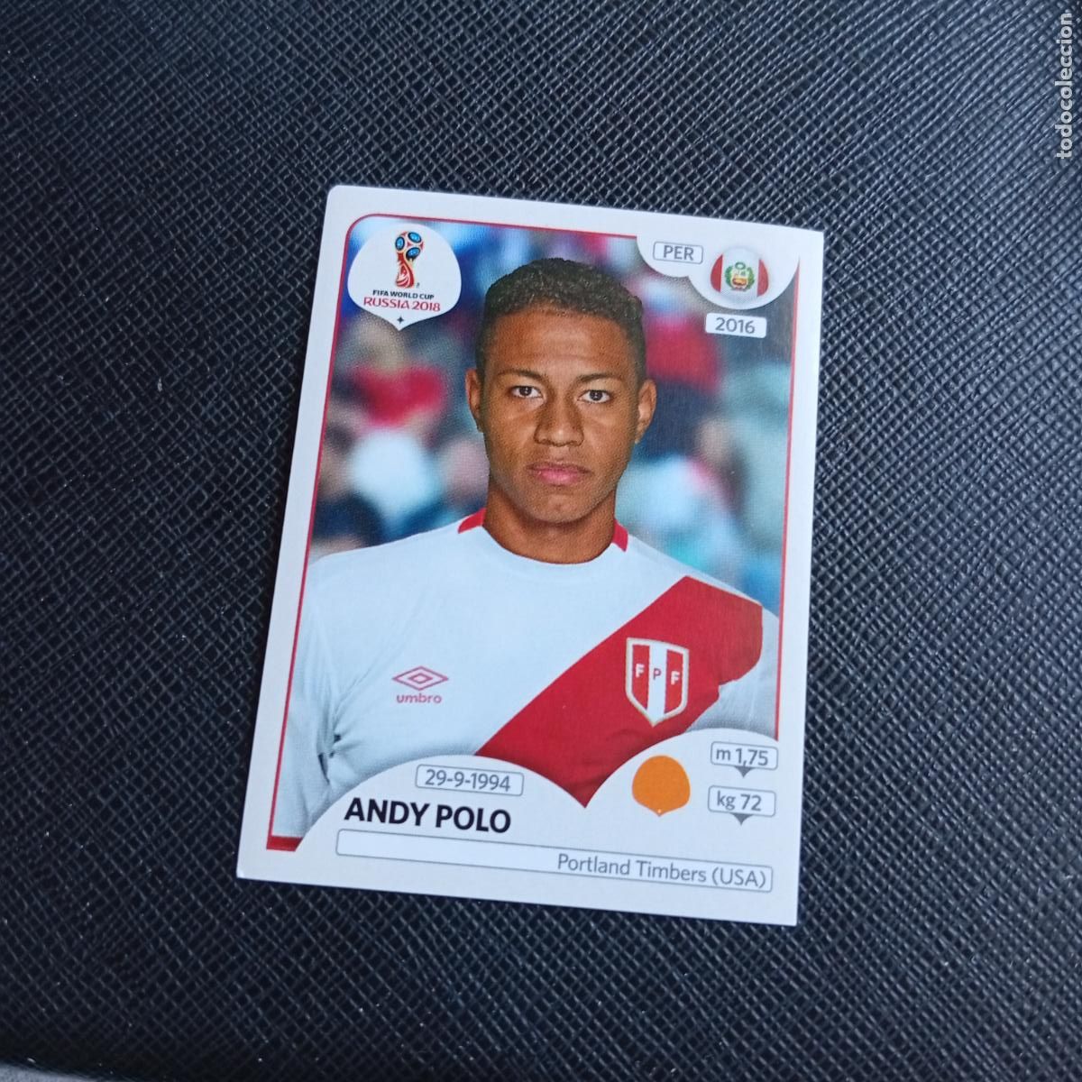 Cromos de f&uacute;tbol: 244 ANDY POLO PERU PANINI MUNDIAL RUSIA 2018 CROMO FUTBOL 18 - SIN PEGAR - /CJ2 .