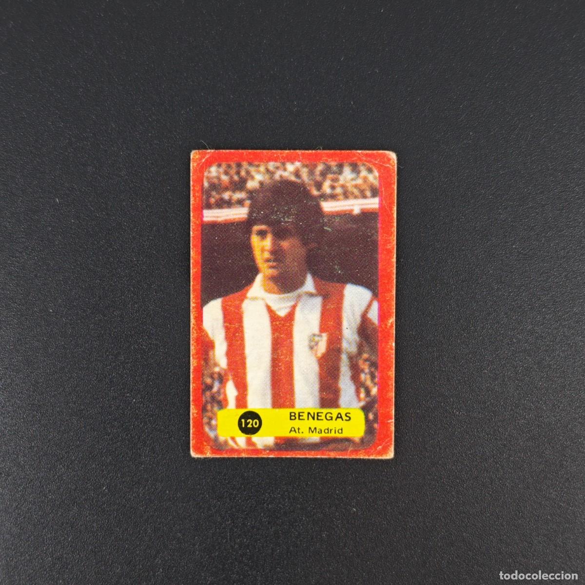 Cromos de f&uacute;tbol: CROMO DE FUTBOL GRAFIMUR SOLANO 75 76 1975 1976 BENEGAS 120 ATLETICO MADRID DESPEGADO RA1026