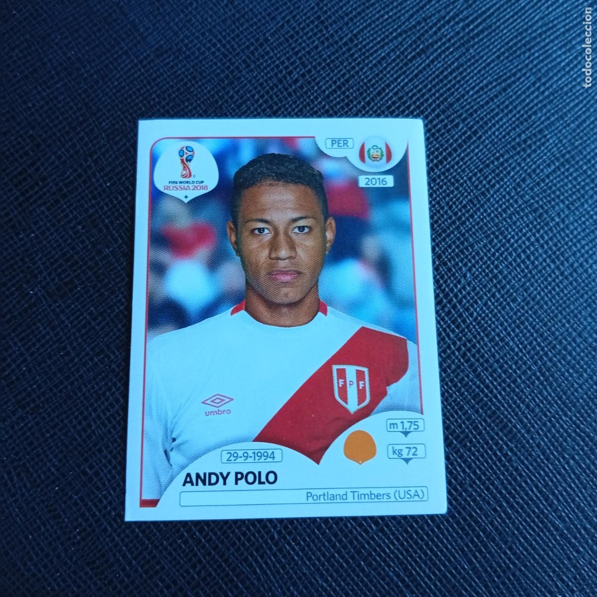 Cromos de f&uacute;tbol: 244 ANDY POLO PERU PANINI MUNDIAL RUSIA 2018 CROMO FUTBOL 18 - SIN PEGAR - /CJ2 ....