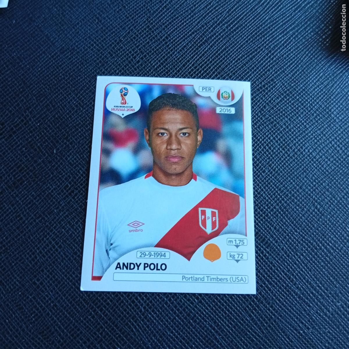 Cromos de f&uacute;tbol: 244 ANDY POLO PERU PANINI MUNDIAL RUSIA 2018 CROMO FUTBOL 18 - SIN PEGAR - /CJ2 .....