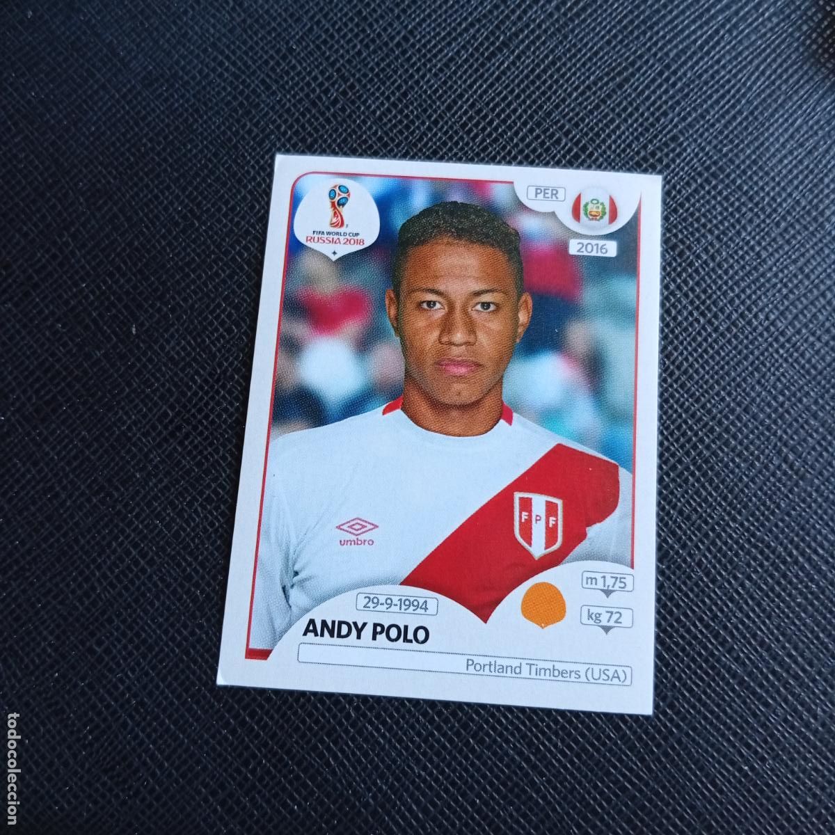 Cromos de f&uacute;tbol: 244 ANDY POLO PERU PANINI MUNDIAL RUSIA 2018 CROMO FUTBOL 18 - SIN PEGAR - /CJ2 .....