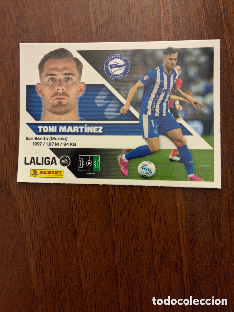 Cromos de f&uacute;tbol: Cromo Toni Mart&iacute;nez, N&ordm; 19, Deportivo Alav&eacute;s, Liga EA Sports 2026-27 (Colecciones Este) - Nuevo