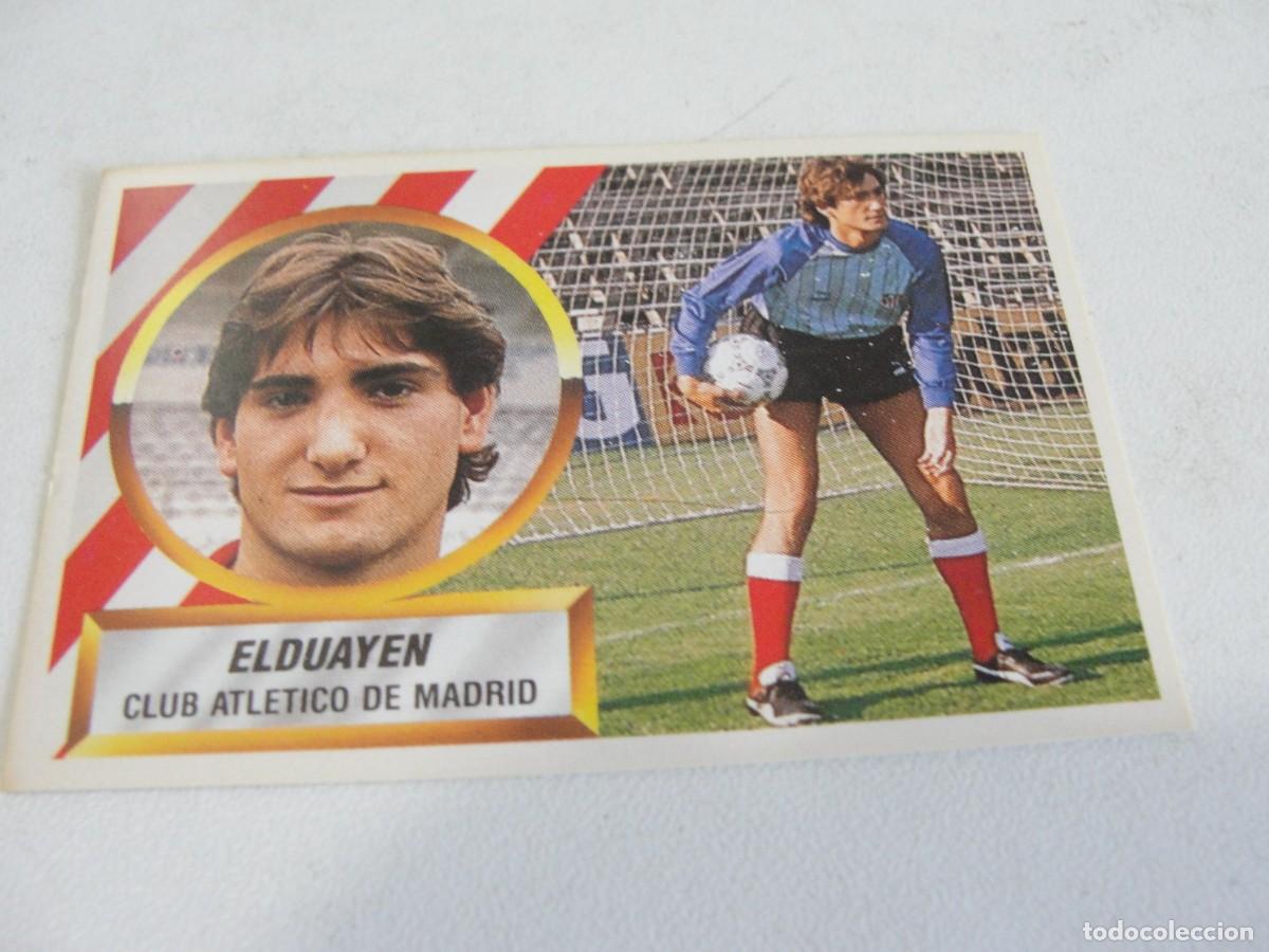 Cromos de f&uacute;tbol: LIGA ESTE 88 89 - ATLETICO DE MADRID 1 - ELDUAYEN - CON # ASTERISCO - SIN PEGAR - NUEVO