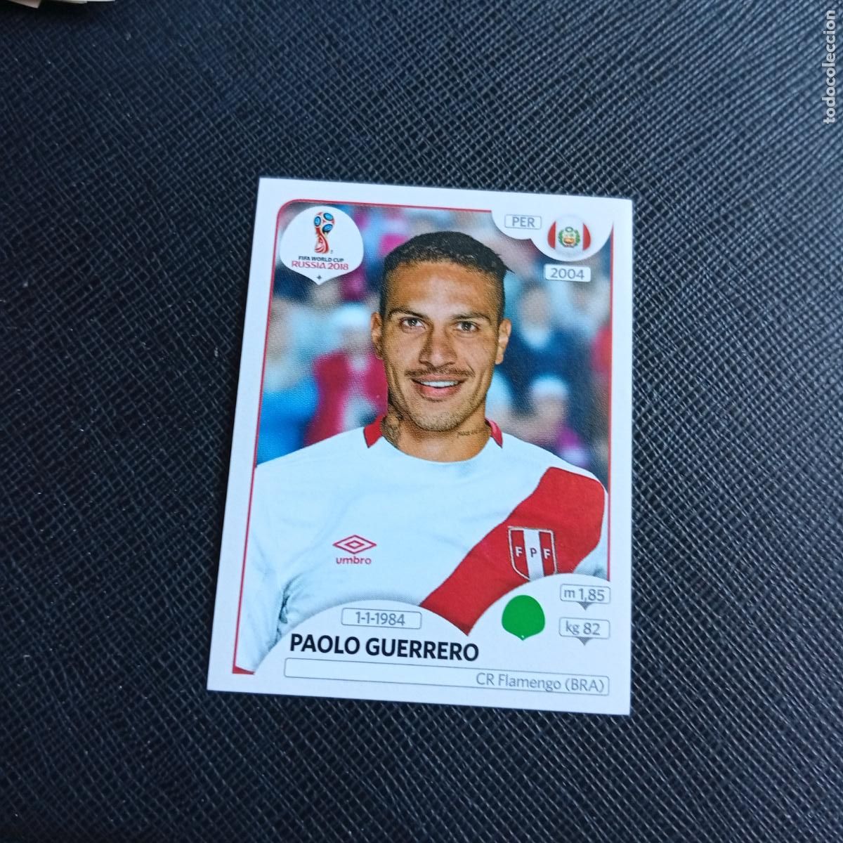 Cromos de f&uacute;tbol: 248 PAOLO GUERRERO PERU PANINI MUNDIAL RUSIA 2018 CROMO FUTBOL 18 - SIN PEGAR - /CJ2