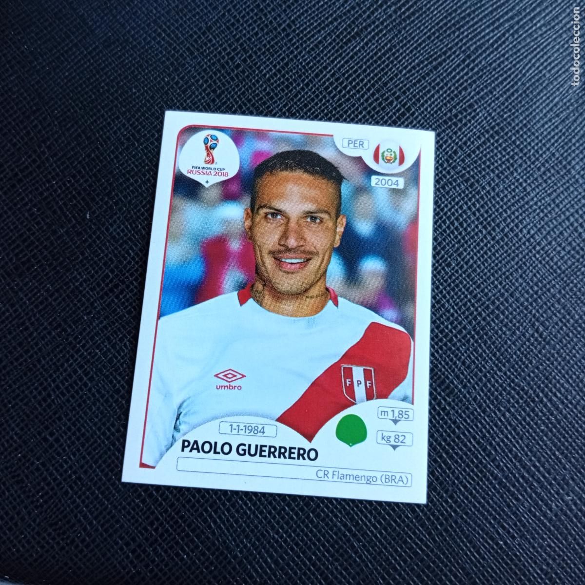 Cromos de f&uacute;tbol: 248 PAOLO GUERRERO PERU PANINI MUNDIAL RUSIA 2018 CROMO FUTBOL 18 - SIN PEGAR - /CJ2 ..