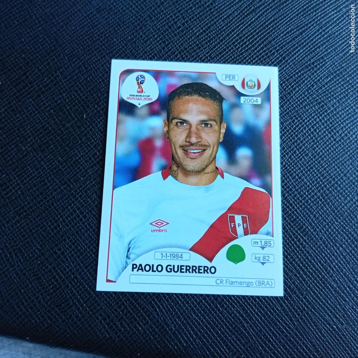 Cromos de f&uacute;tbol: 248 PAOLO GUERRERO PERU PANINI MUNDIAL RUSIA 2018 CROMO FUTBOL 18 - SIN PEGAR - /CJ2 ....