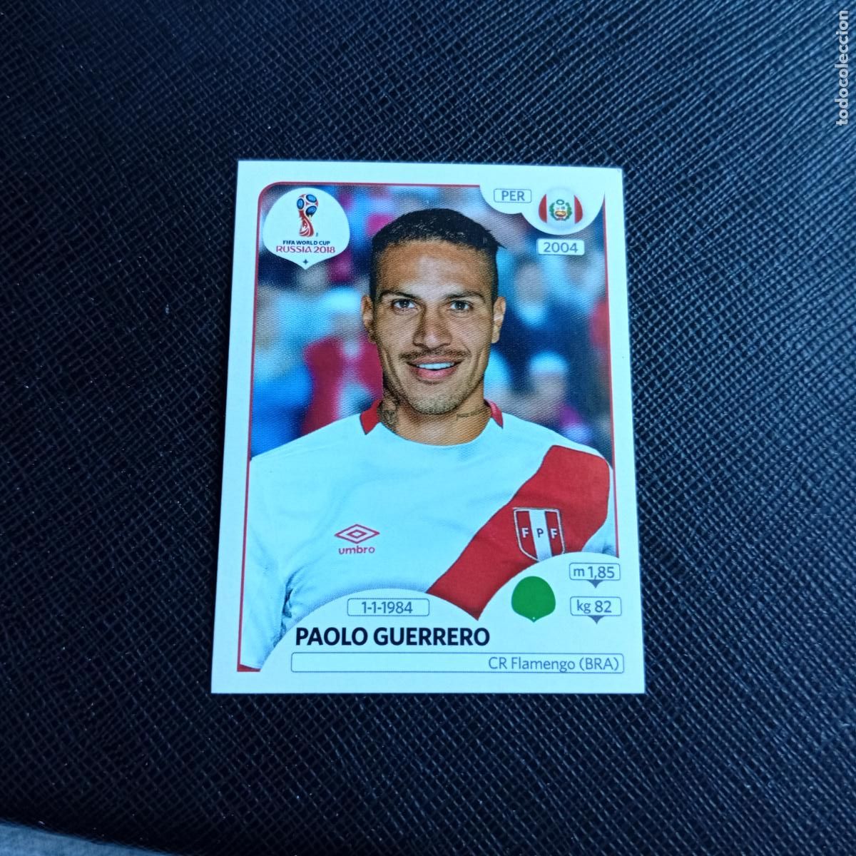 Cromos de f&uacute;tbol: 248 PAOLO GUERRERO PERU PANINI MUNDIAL RUSIA 2018 CROMO FUTBOL 18 - SIN PEGAR - /CJ2 ....