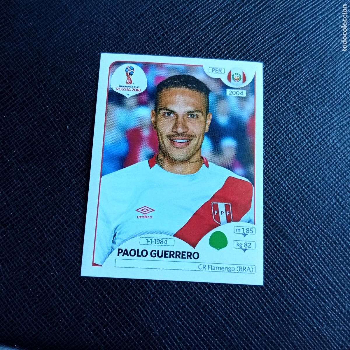 Cromos de f&uacute;tbol: 248 PAOLO GUERRERO PERU PANINI MUNDIAL RUSIA 2018 CROMO FUTBOL 18 - SIN PEGAR - /CJ2 .....
