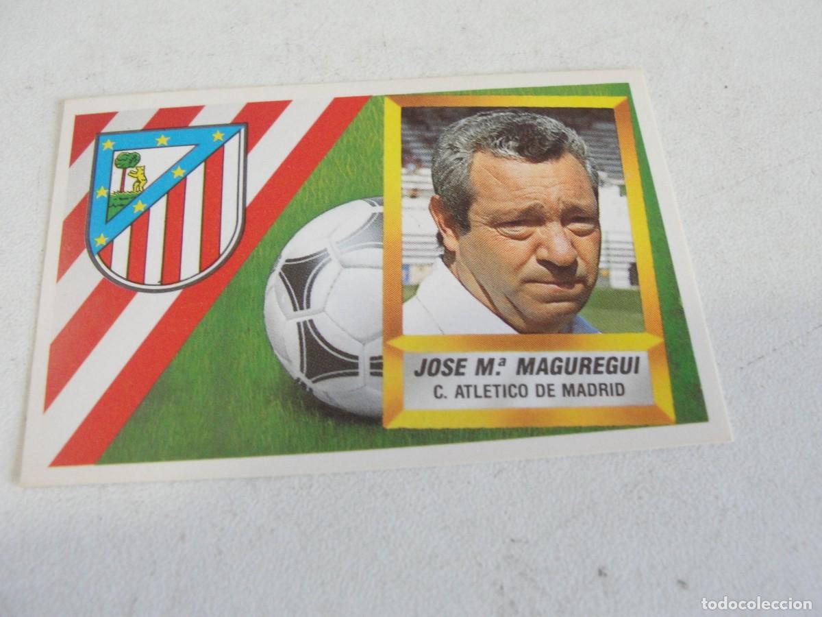 Cromos de f&uacute;tbol: LIGA ESTE 88 89 - ENTRENADO ATLETICO DE MADRID - MAGUREGUI con # ASTERISCO - SIN PEGAR