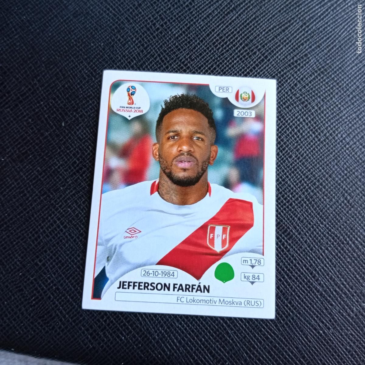 Cromos de f&uacute;tbol: 249 FARFAN PERU PANINI MUNDIAL RUSIA 2018 CROMO FUTBOL 18 - SIN PEGAR - /CJ2