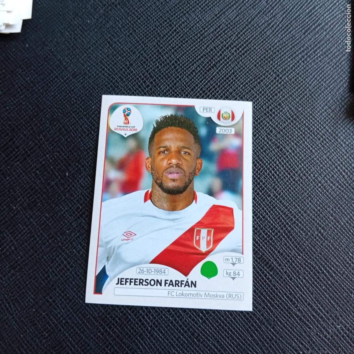 Cromos de f&uacute;tbol: 249 FARFAN PERU PANINI MUNDIAL RUSIA 2018 CROMO FUTBOL 18 - SIN PEGAR - /CJ2 .