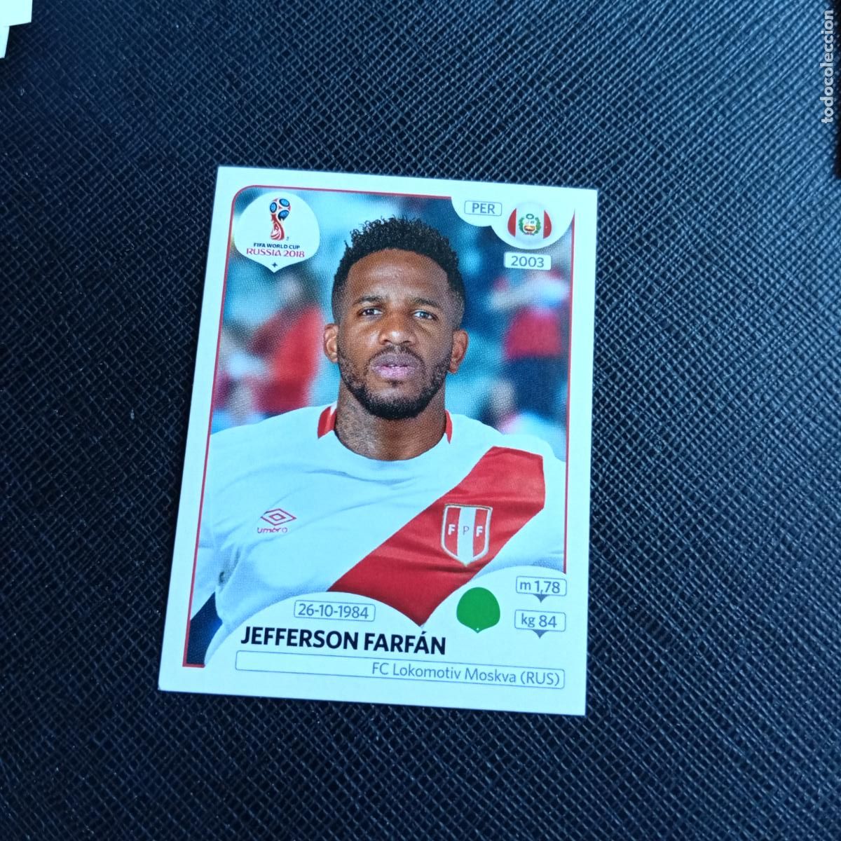 Cromos de f&uacute;tbol: 249 FARFAN PERU PANINI MUNDIAL RUSIA 2018 CROMO FUTBOL 18 - SIN PEGAR - /CJ2 ...