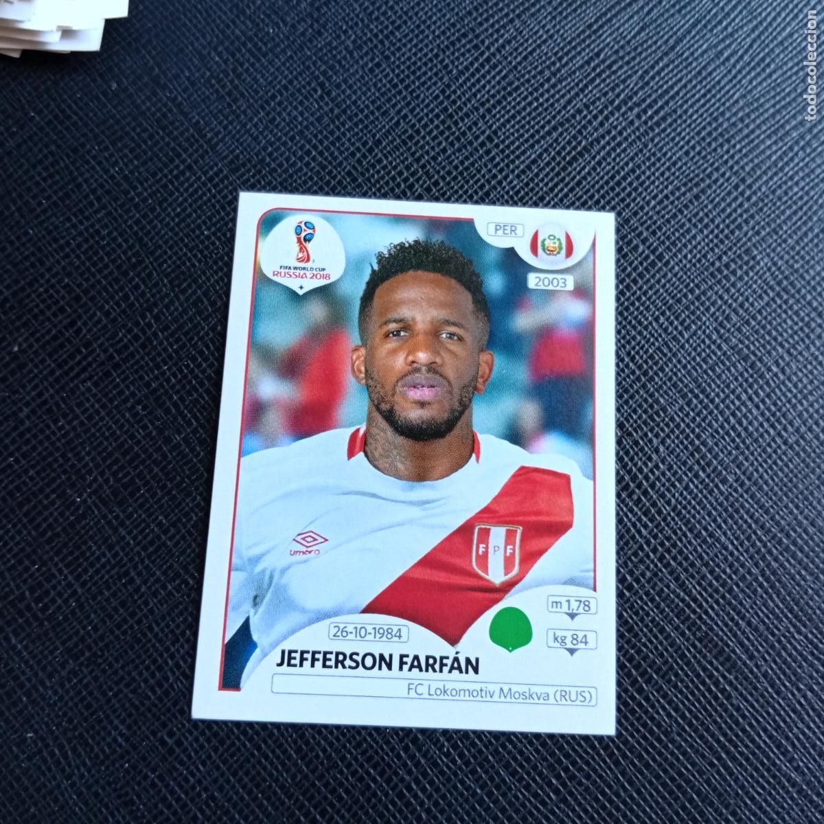 Cromos de f&uacute;tbol: 249 FARFAN PERU PANINI MUNDIAL RUSIA 2018 CROMO FUTBOL 18 - SIN PEGAR - /CJ2 ....