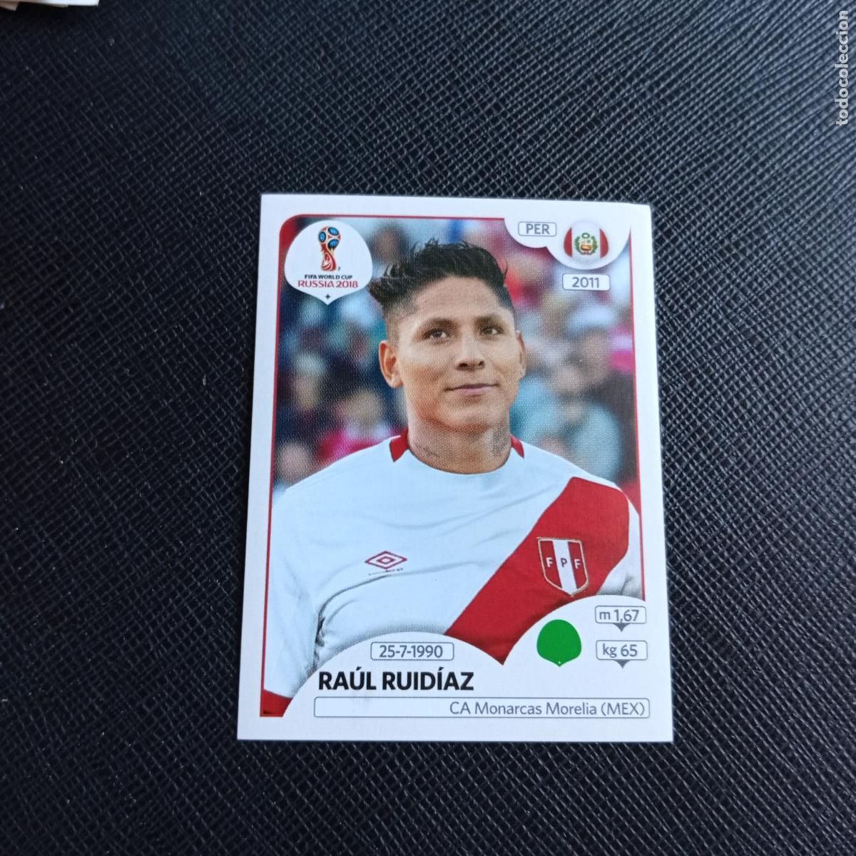 Cromos de f&uacute;tbol: 250 RAUL RUIDIAZ PERU PANINI MUNDIAL RUSIA 2018 CROMO FUTBOL 18 - SIN PEGAR - /CJ2