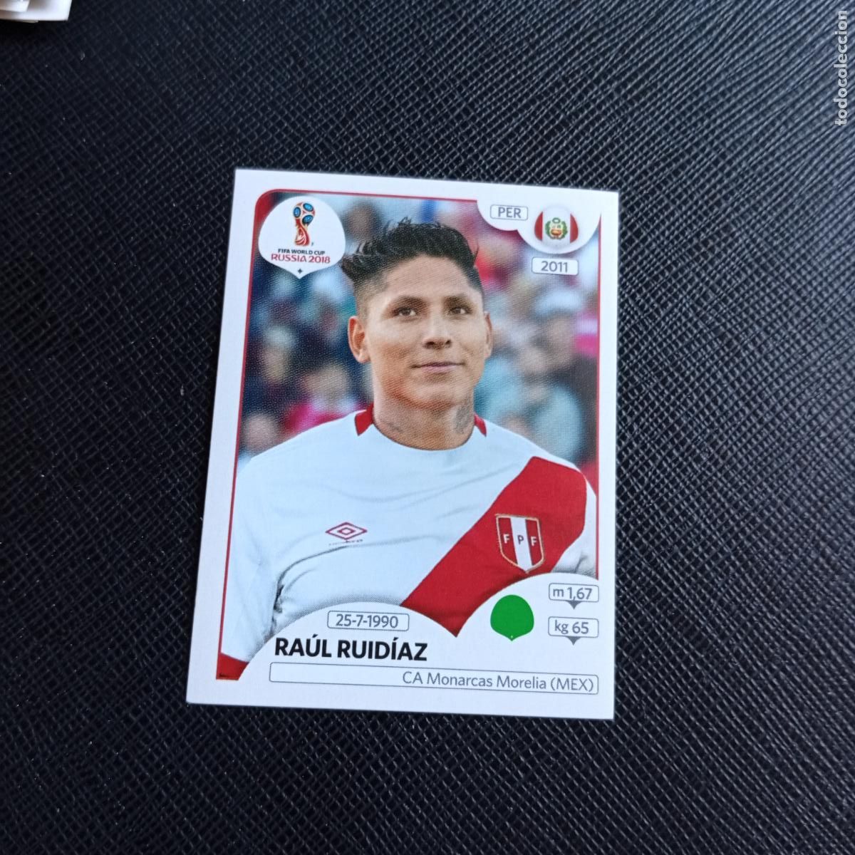 Cromos de f&uacute;tbol: 250 RAUL RUIDIAZ PERU PANINI MUNDIAL RUSIA 2018 CROMO FUTBOL 18 - SIN PEGAR - /CJ2