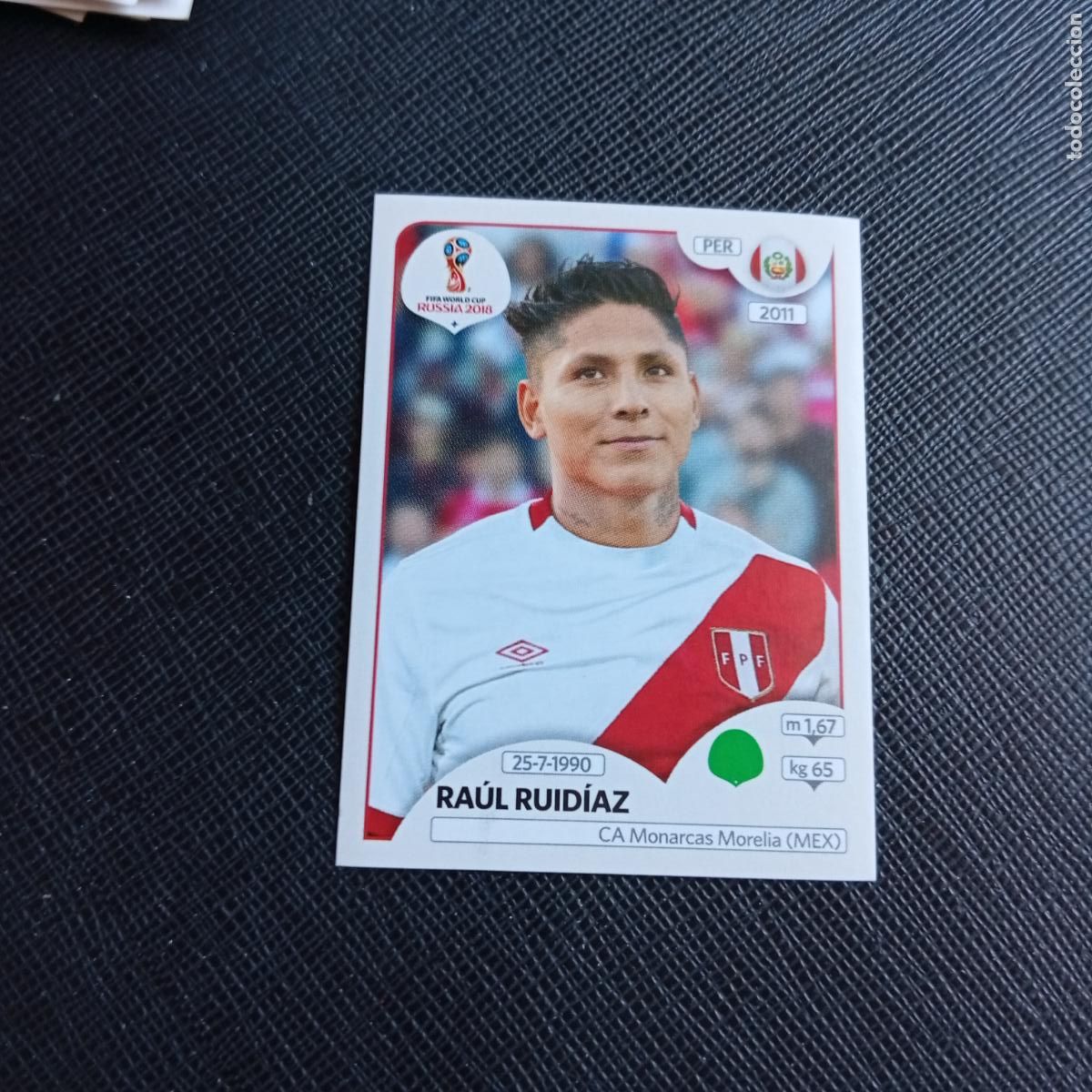 Cromos de f&uacute;tbol: 250 RAUL RUIDIAZ PERU PANINI MUNDIAL RUSIA 2018 CROMO FUTBOL 18 - SIN PEGAR - /CJ2 .