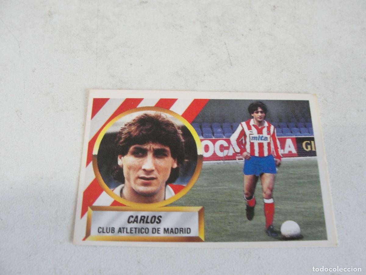 Fu&szlig;ball-Sticker: liga este 88 89 - atl&eacute;tico de madrid - 12 B - carlos mu&ntilde;oz - sin pegar - impecable estado