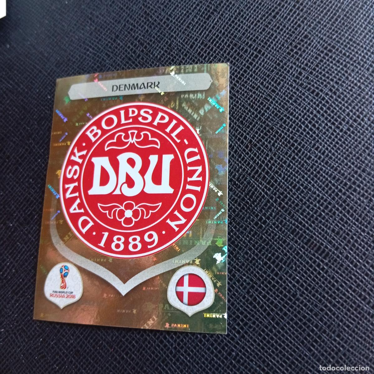 Cromos de f&uacute;tbol: 252 ESCUDO DINAMARCA PANINI MUNDIAL RUSIA 2018 CROMO FUTBOL 18 - SIN PEGAR - /CJ2 ..